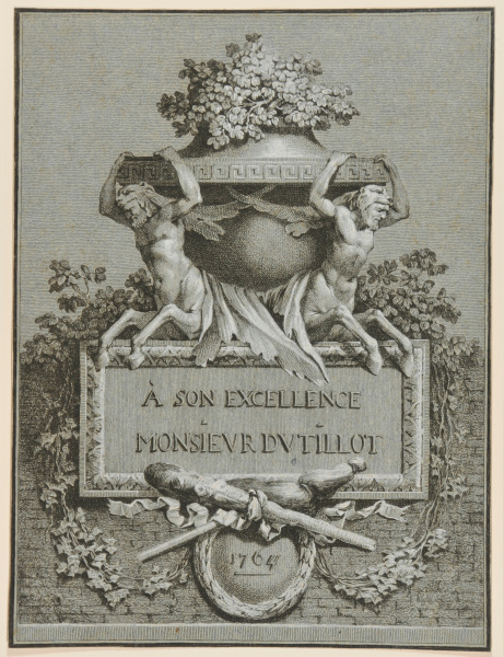 A Son Excellence Monsieur Du Tillot