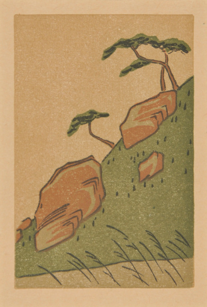 COLOR SCHEME FROM HIROSHIGE, NO 1, FROM "IPSWICH PRINTS" (2ND SET)
