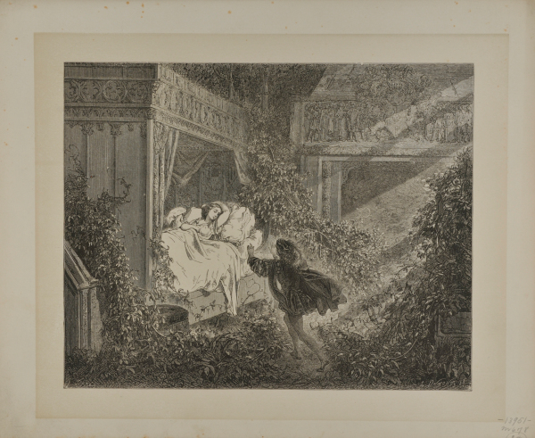 "RECLINING UPON A BED WAS A PRINCESS OF RADIANT BEAUTY" FROM SLEEPING BEAUTY