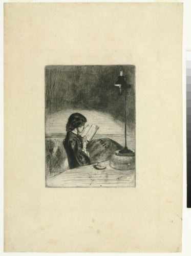 Reading by Lamplight