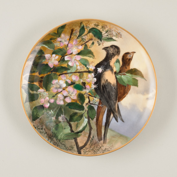 "RICE OR REED BIRD" GAME PLATE
