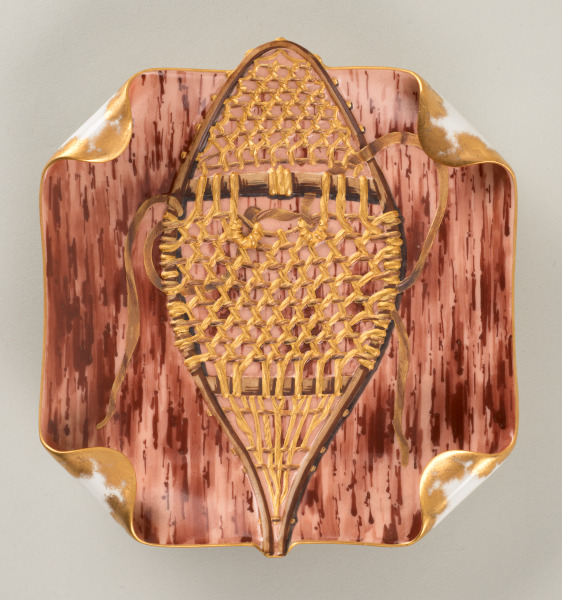 "SNOW SHOE" ICE CREAM PLATE