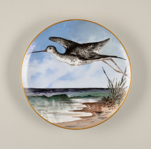 "THE YELLOW-LEGGED SNIPE" GAME PLATE