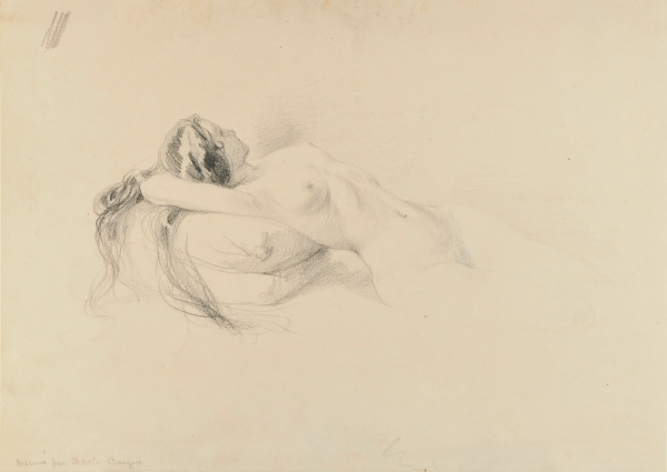 Nude Reclining on Pillow