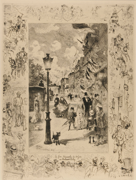 NATIONAL HOLIDAY ON THE BOULEVARD DE CLICHY