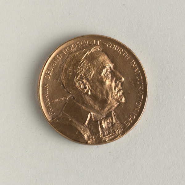 "FRANKLIN DELANO ROOSEVELT FOURTH INAUGURATION" MEDAL