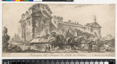 Rear View of Temple of Pola in Istria