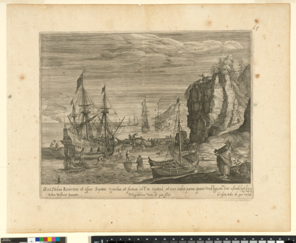 Elijah Overlooking Beach with Fisherman