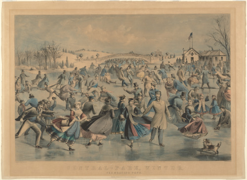 CENTRAL PARK, WINTER, THE SKATING POND