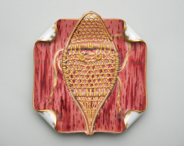 "SNOW SHOE" ICE CREAM PLATE