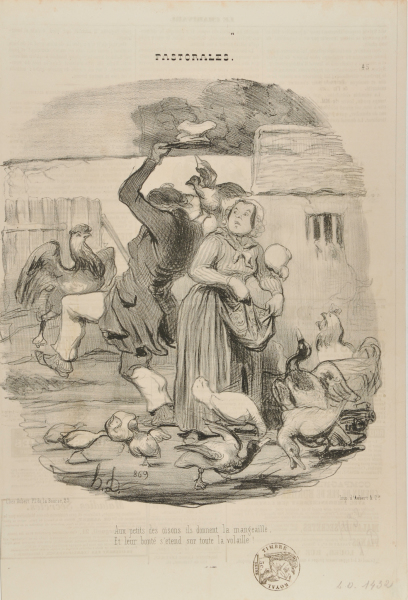 TO THE SMALL OF THE GOSLINGS THEY ARE GIVING THE FEED, / AND THEIR KINDNESS EXTENDS ALL OF THE POULTRY