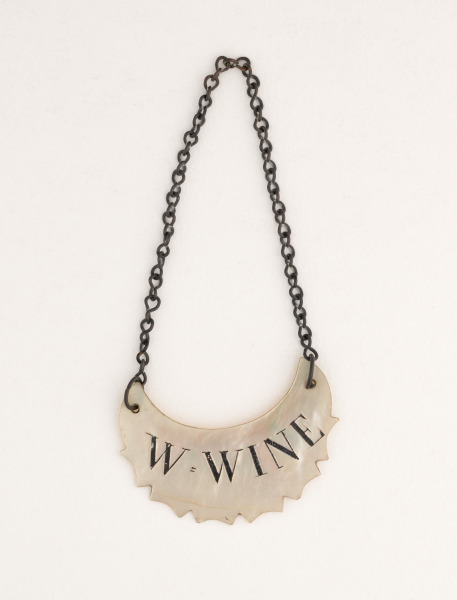 "W. WINE" BOTTLE TICKET