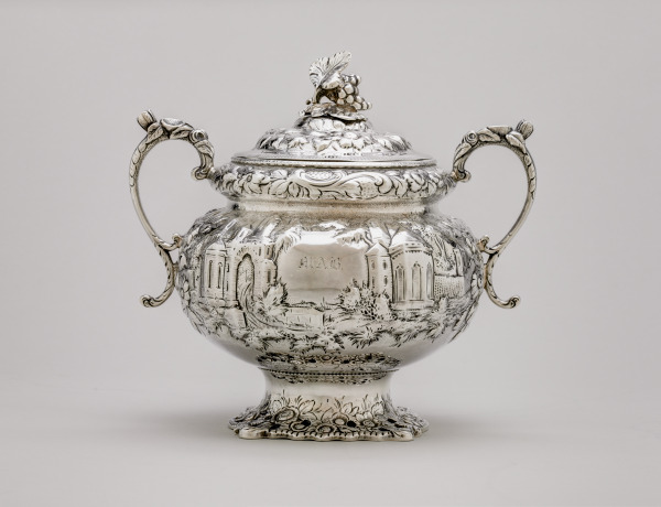 "ETRUSCAN" COVERED SUGAR BOWL