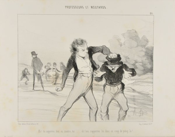 AH, YOU ARE TELLING EVERYTHING TO THE TEACHER AREN'T YOU.... WELL, TELL HIM ABOUT THIS PUNCH HERE!...