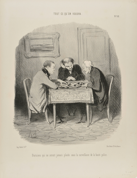 PARISIANS WHO WILL NEVER BE PLACED UNDER SURVEILLANCE OF THE SECRET POLICE.