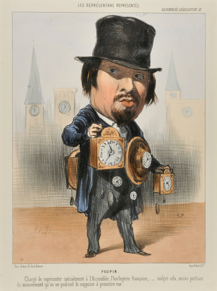 PEUPIN. A SPECIAL REPRESENTATIVE OF THE WATCH MAKERS ASSOCIATION OF FRANCE... BUT MUCH LESS A STOUT SUPPORTER OF HIS LOBBY AS ONE MIGHT THINK AT FIRST GLANCE.