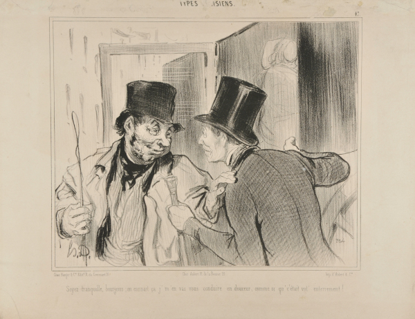 TAKE IT EASY, GUV'NOR, I'LL GET YOU THERE AS GENTLY AS IF YOU WERE GOING TO YOUR FUNERAL.