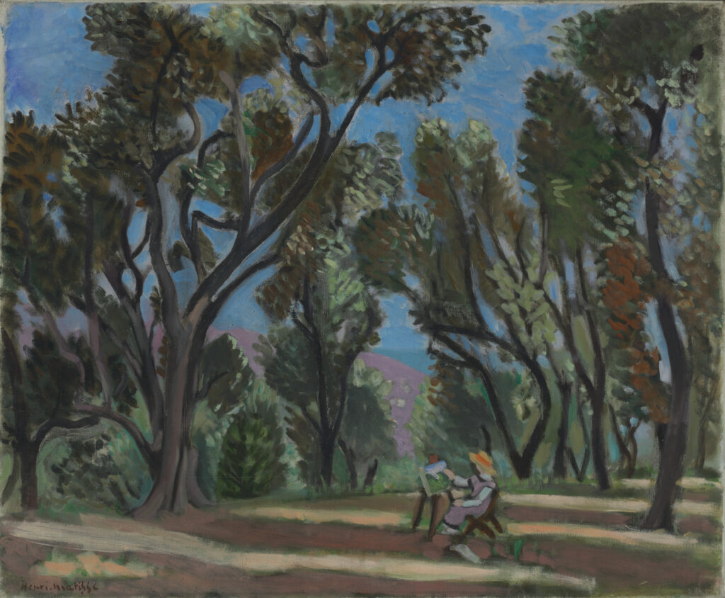 Painter in the Olive Grove