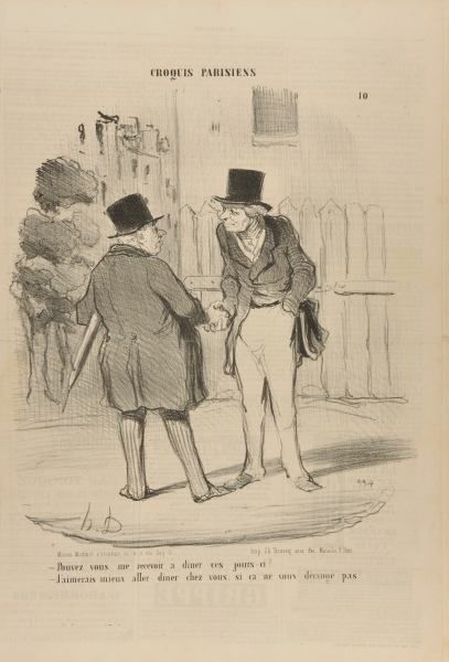 WOULD YOU RECEIVE ME FOR DINNER ONE OF THESE DAYS? - I'D RATHER HAVE DINNER AT YOUR PLACE IF YOU DON'T MIND.