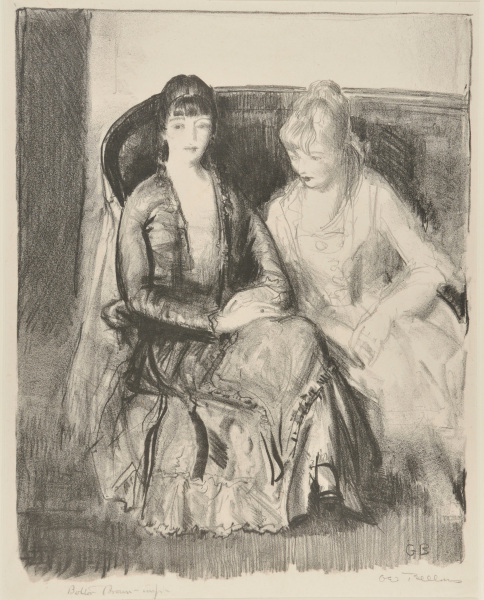 Emma and Marjorie on a Sofa