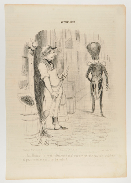 THESE CRETINS!..... THEY HAVE DISMISSED ME... ME, WHO HOLD A POSITION OF SOCIAL IMPORTANCE!... JUST TO APPOINT THIS...... HAT MAKER!