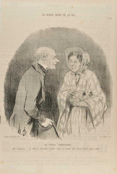 A NEW ACQUAINTANCE. - AH, MADAME...... I GOT YOU BACK ZÉMIRE, BUT I FEAR THAT I HAVE LOST MY HEART!