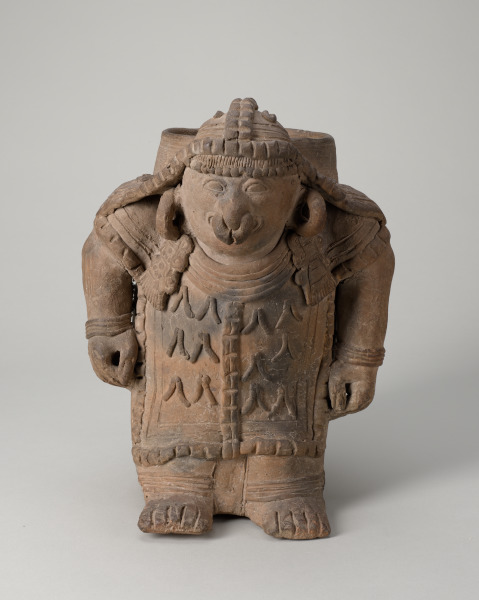 Effigy vessel of standing dignitary