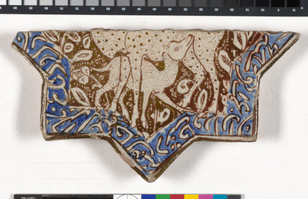 Tile with Nursing Camel Calf (fragment)