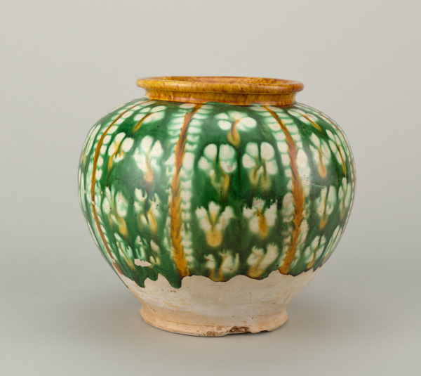Jar Decorated with Resist Motif
