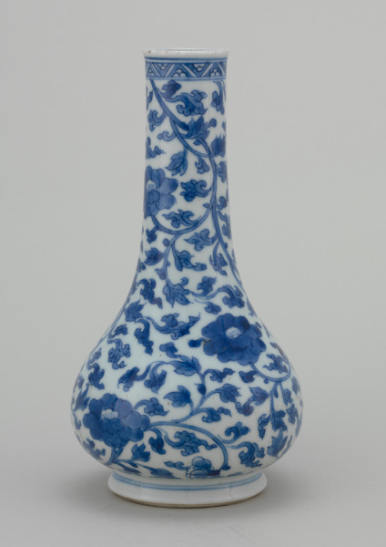 Vase with Flower-and-Leafy-Vine Scroll