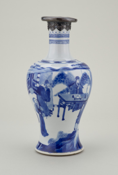 Vase Decorated with a Scholar Seated at His Desk