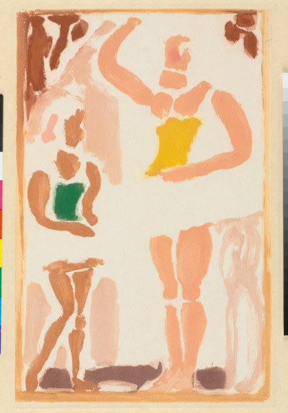 Two Ballerinas (Illustration for “Cirque de l’etoile filante”)