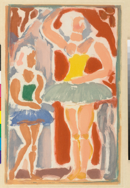 Two Ballerinas (Illustration for “Cirque de l’etoile filante”)