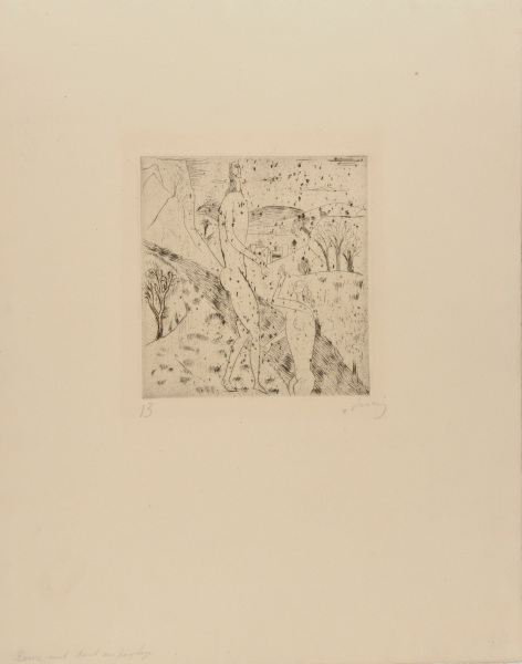 Two Nudes in Landscape