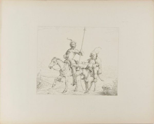 Lincoln and Butler as Don Quixote and Sancho Panza