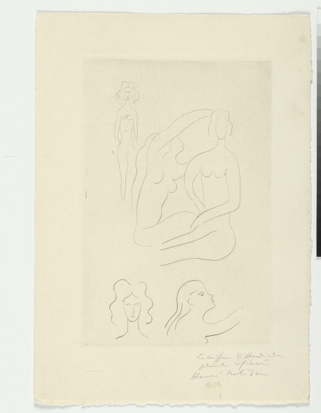 STUDY FOR "ARRANGING THE HAIR OF HERODIAS" (REFUSED ETCHING)