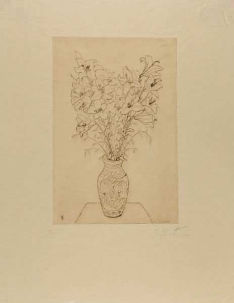 CHINESE VASE OF LILIES