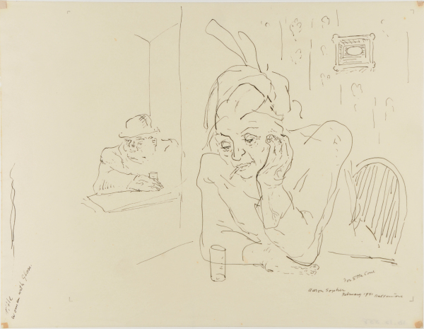 Woman with Glass. Dedicated to Etta Cone