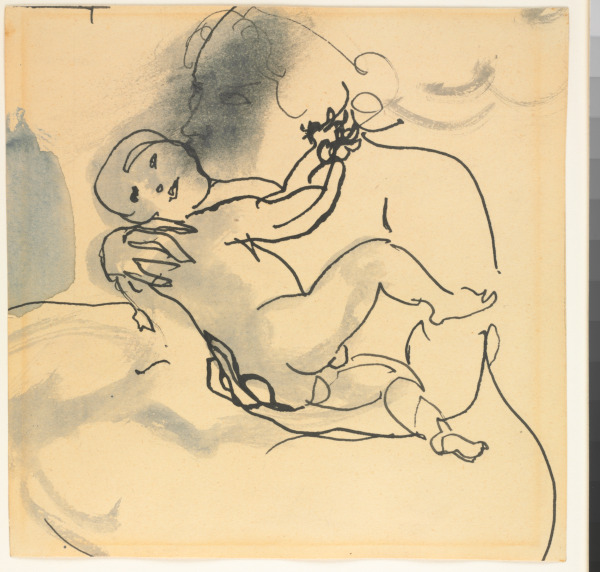 Mother Kissing Child