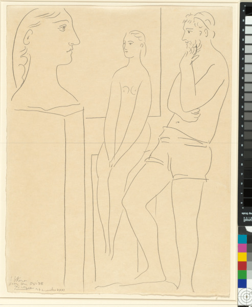SCULPTOR AND MODEL BEFORE STATUE (PYGMALION AND GALATEA)