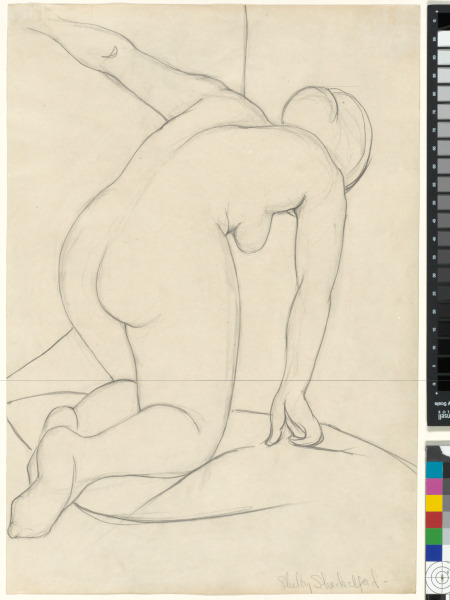 Nude Woman Kneeling