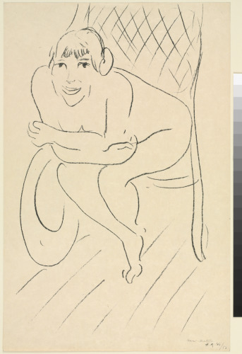 NUDE IN ROCKING CHAIR