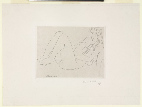 NUDE WITH NECKLACE AND LONG HAIR