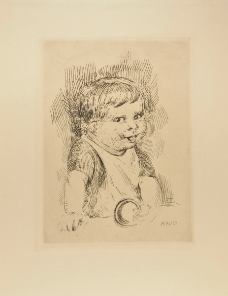 CHILD WITH TEETHING RING