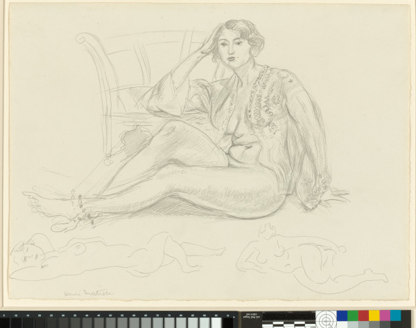 SEATED ODALISQUE AND SKETCH