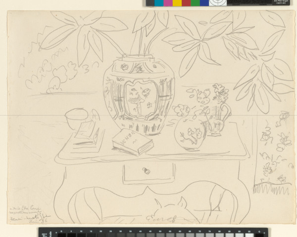 STUDY FOR "INTERIOR WITH DOG"