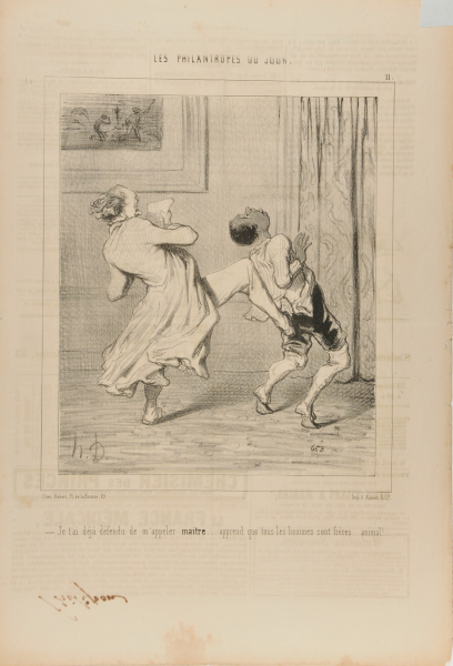 I HAVE ALREADY FORBIDDEN YOU TO CALL ME MASTER..... WHY DON'T YOU UNDERSTAND THAT ALL MEN ARE BROTHERS!.... YOU ANIMAL!