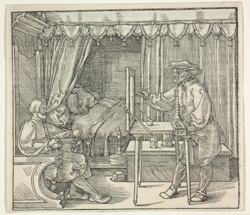 Draftsman Drawing a Portrait