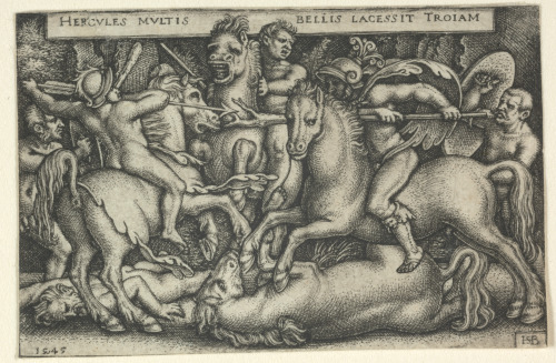 HERCULES FIGHTING THE TROJANS