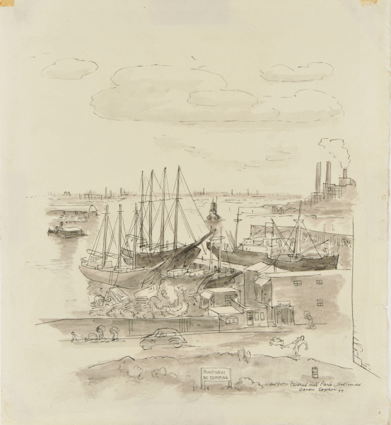 View from Federal Hill Park, Baltimore